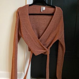 H&M wrap sweater